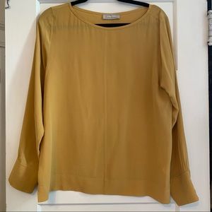 NWOT Everlane Clean Boatneck silk blouse